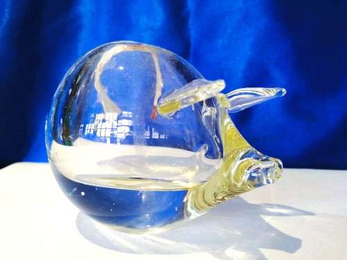 Vintage hand Blown Pig Oil Burner