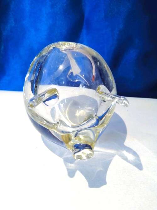 Vintage hand Blown Pig Oil Burner