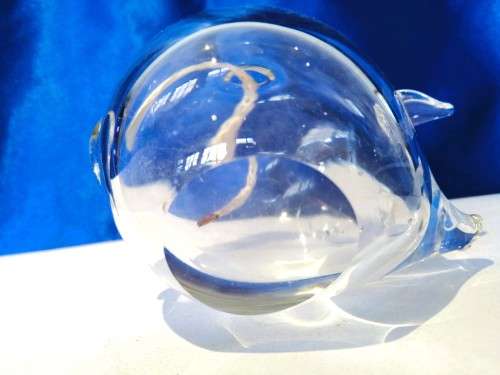 Vintage hand Blown Pig Oil Burner