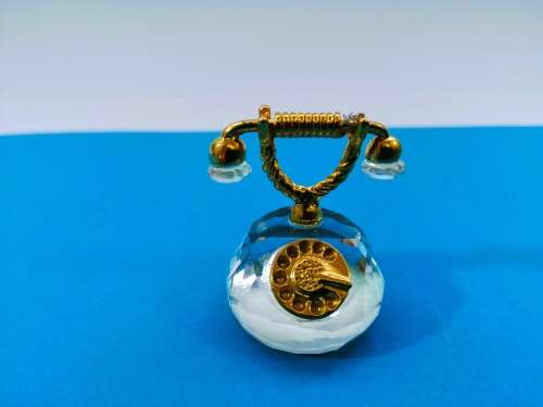 Stunning Cut Glass Crystal  Telephone