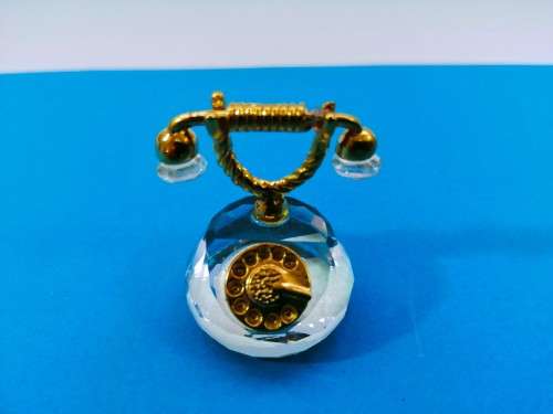 Stunning Cut Glass Crystal  Telephone