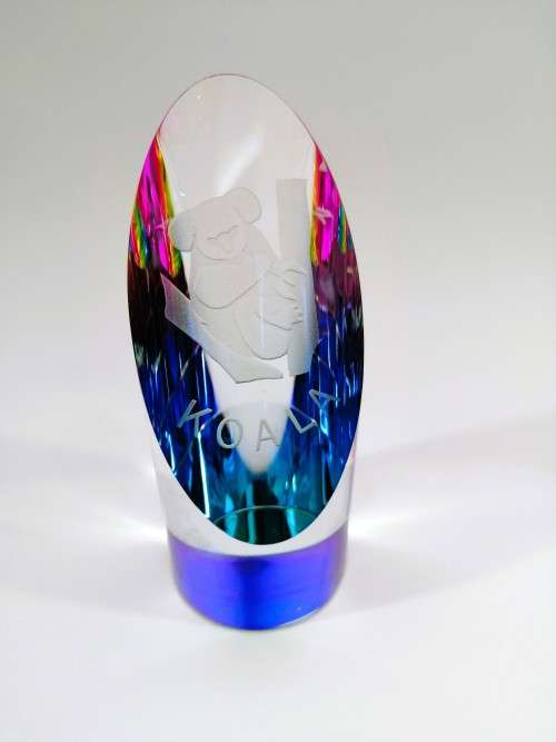 Stunning Koala Crystal paperweight