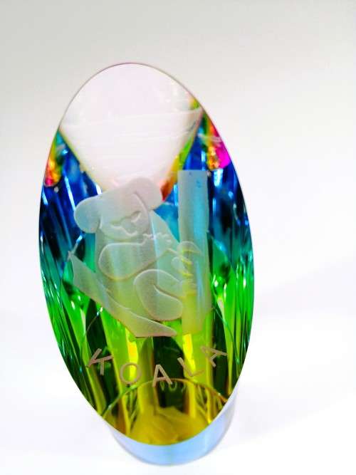 Stunning Koala Crystal paperweight