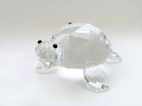 Stunning Crystal Glass Giant Tortoise