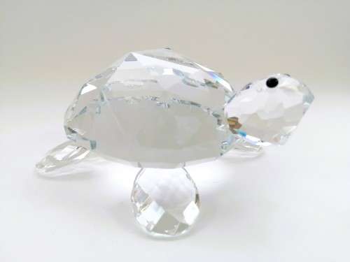 Stunning Crystal Glass Giant Tortoise