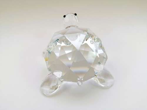 Stunning Crystal Glass Giant Tortoise