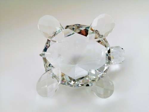 Stunning Crystal Glass Giant Tortoise
