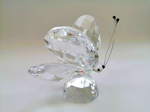 Stunning Crystal Glass Giant Clear  Butterfly