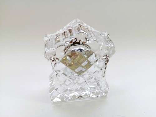 Edinburgh Crystal Quartz Miniature Mantle Shelf Clock