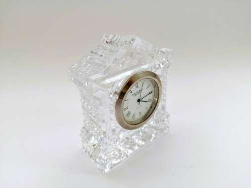 Edinburgh Crystal Quartz Miniature Mantle Shelf Clock