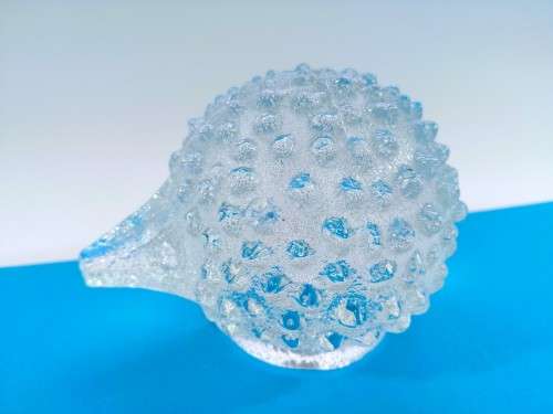 Hand Crafted Porcupine Glass Paperweight