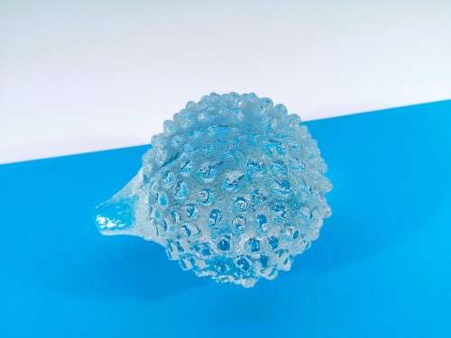 Hand Crafted Porcupine Glass Paperweight