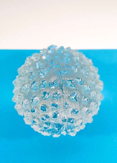 Hand Crafted Porcupine Glass Paperweight
