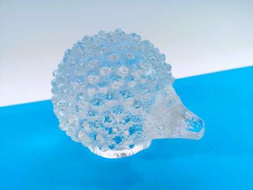 Hand Crafted Porcupine Glass Paperweight