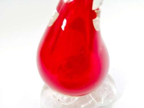 Murano Art Glass Large Red Duck Goose Bird