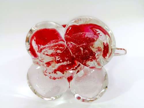 Murano Art Glass Large Red Duck Goose Bird