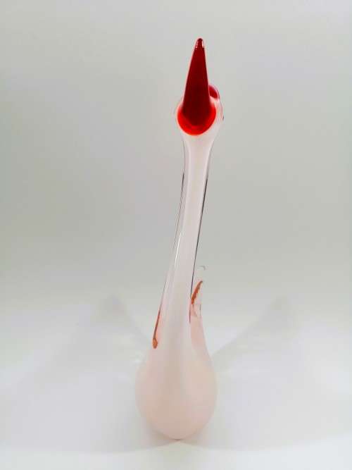 Murano Art Glass Stunning Large Pink Duck Goose Bird