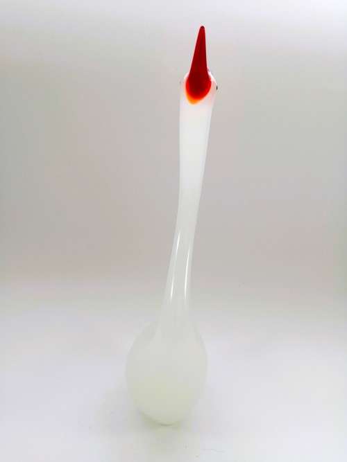 Murano Art Glass Stunning Large Pink Duck Goose Bird