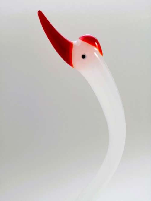 Murano Art Glass Stunning Large Pink Duck Goose Bird