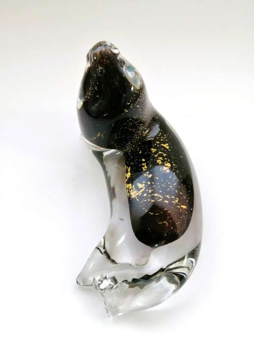 Eamonn Vereker Seal Art Glass Paperweight Handcrafted Australian