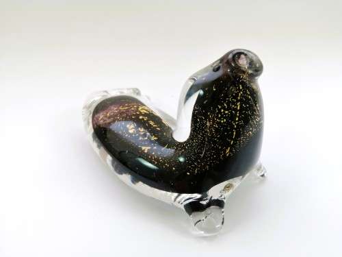 Eamonn Vereker Seal Art Glass Paperweight Handcrafted Australian