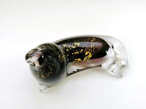 Eamonn Vereker Seal Art Glass Paperweight Handcrafted Australian