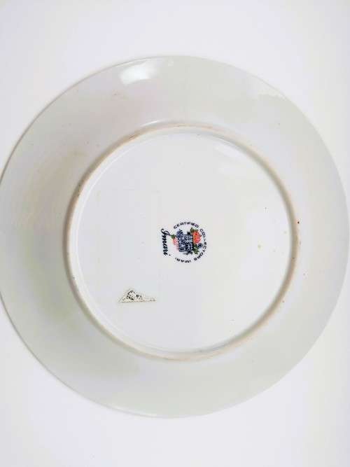 Vintage Japan  Imari Ware  Porcelain Plate - Floral with peacocks #