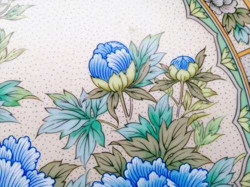 Vintage Japan Imperial  Imari Ware  Porcelain Plate - Flowers