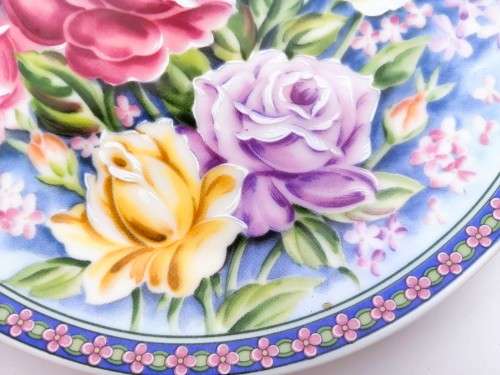 Vintage BWA Japan Imperial  Imari Ware  Porcelain Plate - Flowers #