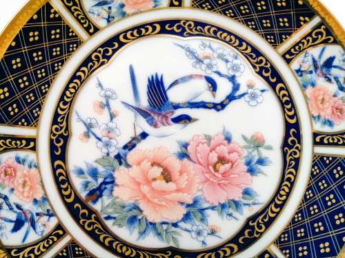 Vintage Japan Imperial  Imari Ware  Porcelain Plate - Flower Bird #