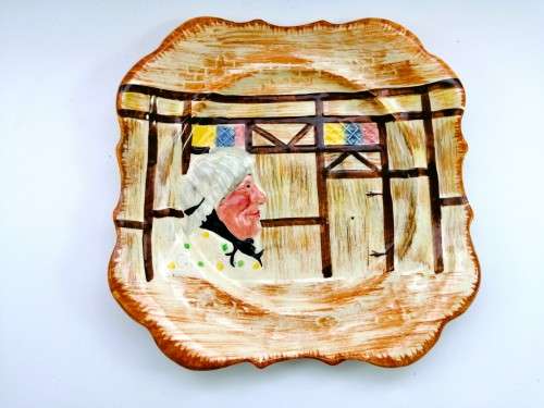 Vintage Lancaster and Sandland  Plate Sairey Gamp - Charles Dickens character