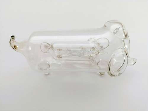 Victorian Blown Glass Pig / Elephant inside another one inside another one #