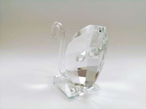 Stunning Crystal Glass X-Large Swan