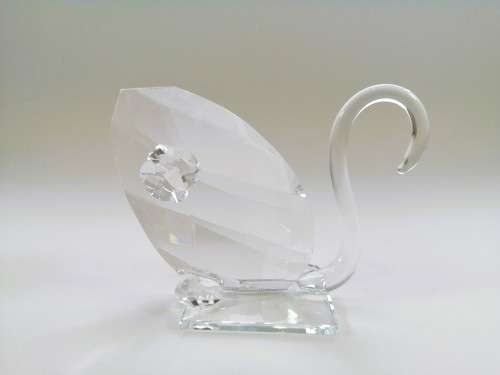 Stunning Crystal Glass X-Large Swan