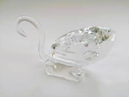 Stunning Crystal Glass X-Large Swan