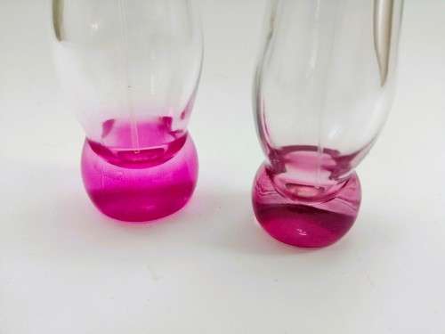 Beautiful Empty Pink Perfume Bottles x 2