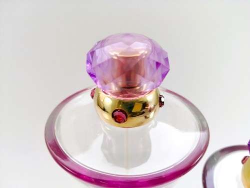 Beautiful Empty Pink Perfume Bottles x 2