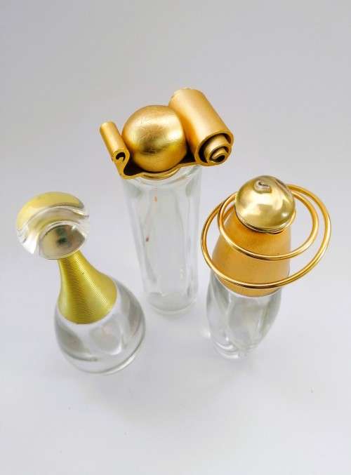 Beautiful Empty Perfume Bottles x 3