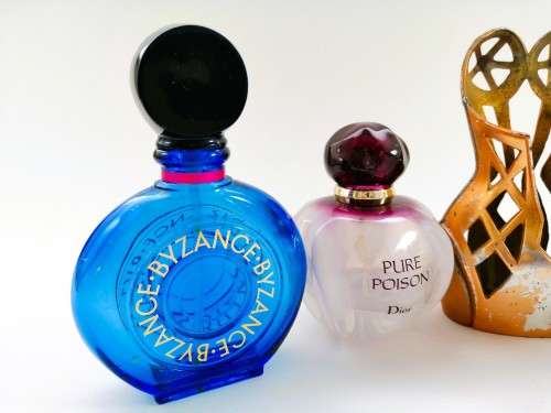 Beautiful Empty Perfume Bottles x 3