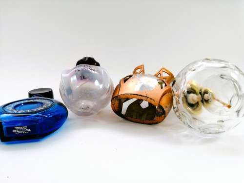 Beautiful Empty Perfume Bottles x 3