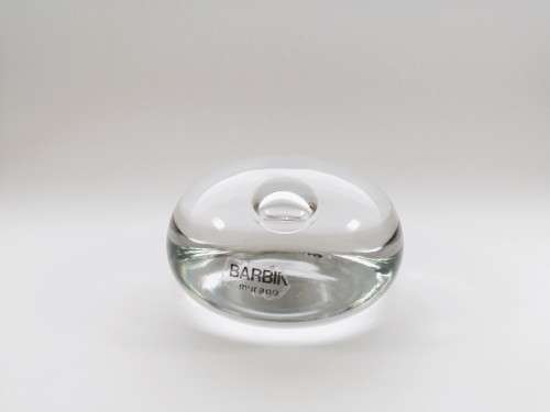 Stunning Large Barbin Murano Clear Paperweight