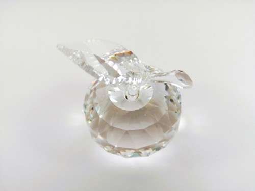Swarovski Crystal Figurine Apple Clear