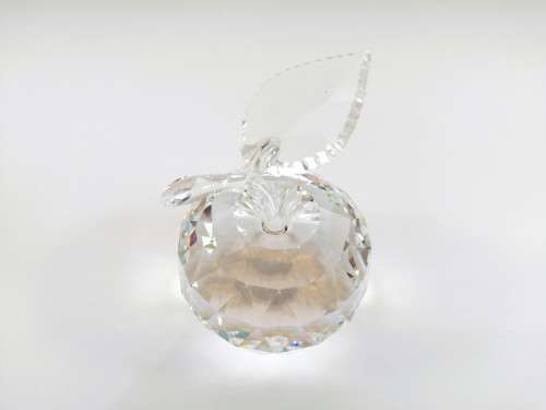 Swarovski Crystal Figurine Apple Clear