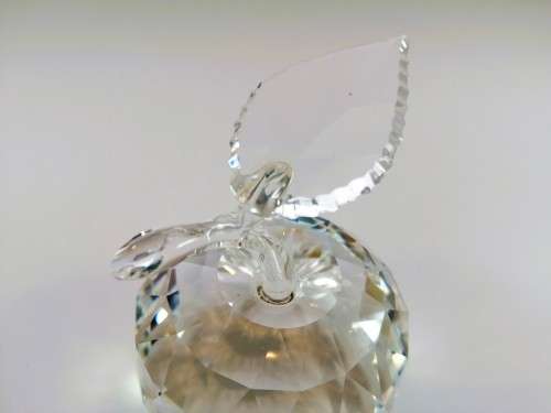 Swarovski Crystal Figurine Apple Clear