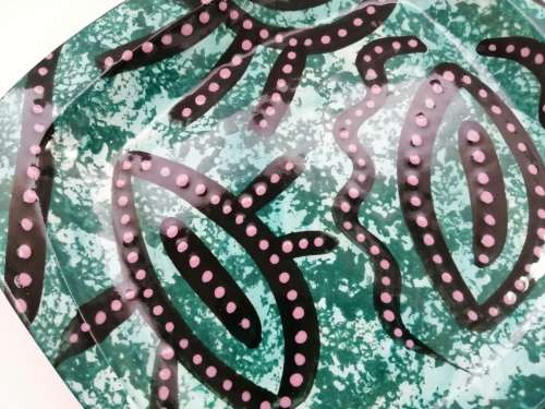 Handpaintes  Chris Wright Display Plate