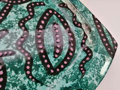 Handpaintes  Chris Wright Display Plate