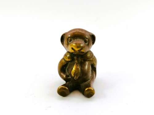 Vintage 1950`s brass Teddy Bear  #