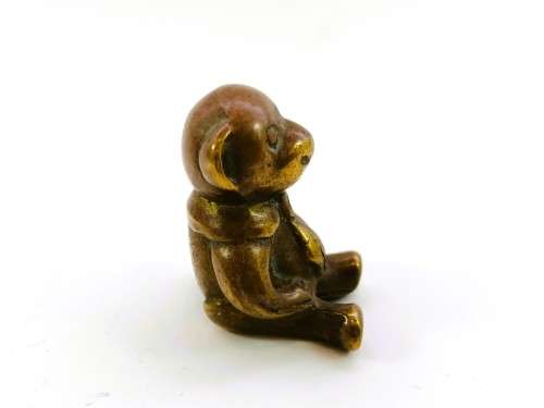 Vintage 1950`s brass Teddy Bear  #