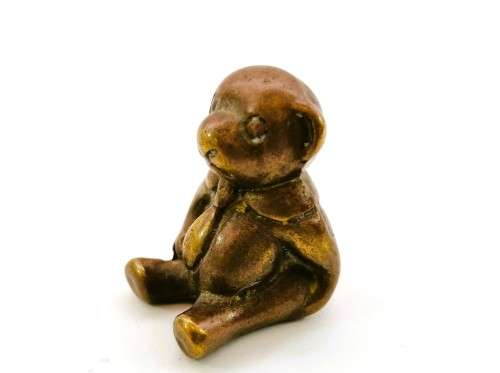 Vintage 1950`s brass Teddy Bear  #