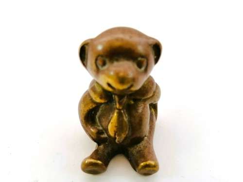 Vintage 1950`s brass Teddy Bear  #